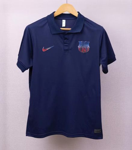 2024 Barcelona Blue Polo Short Sleeve