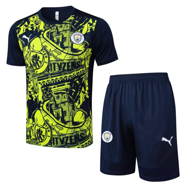24-25 Manchester City High Quality Training Short Suit