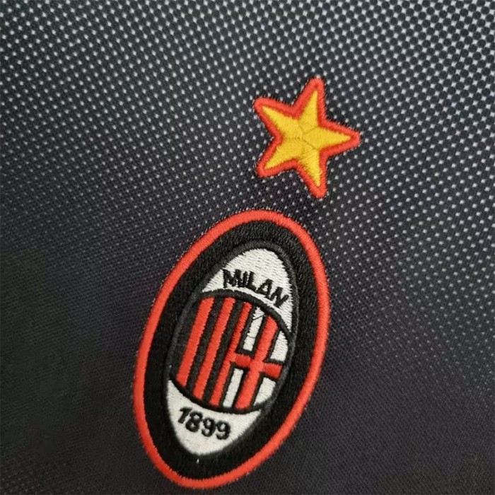 1996-1997 AC Milan Black Red Retro Training Shirts