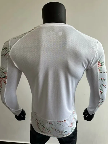 2025 Portugal Away Long Sleeve Player Version Soccer Jersey