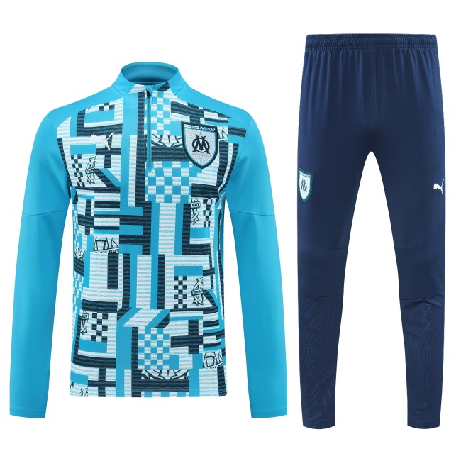 24-25 Marseille High Quality Half Pull Tracksuit