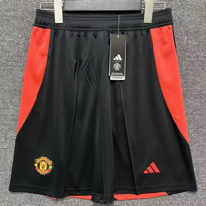 24-25 Manchester United Black Shorts Pants