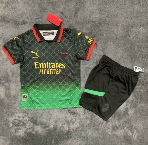 25-26 AC Milan Fourth Kids Soccer Jersey
