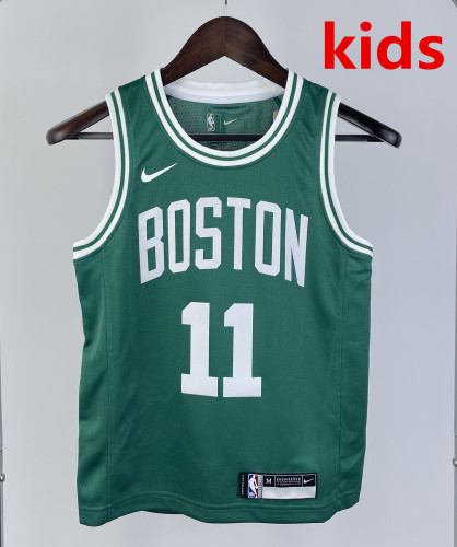 2023 CELTICS IRVING #11 Green Top Quality Hot Pressing Kids NBA Jersey