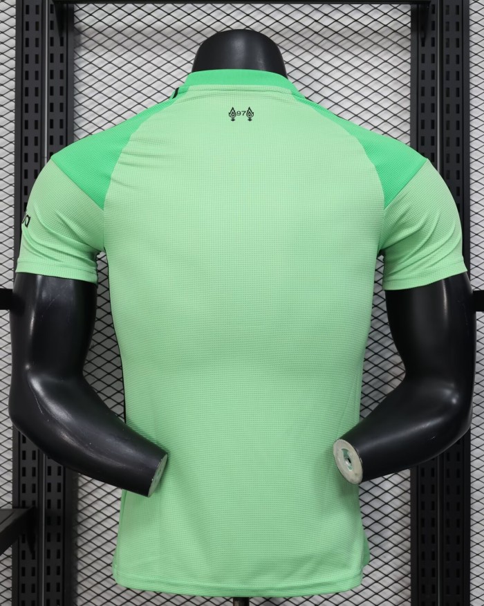 25-26 Liverpool Green Goalkeeper Player Version Soccer Jersey