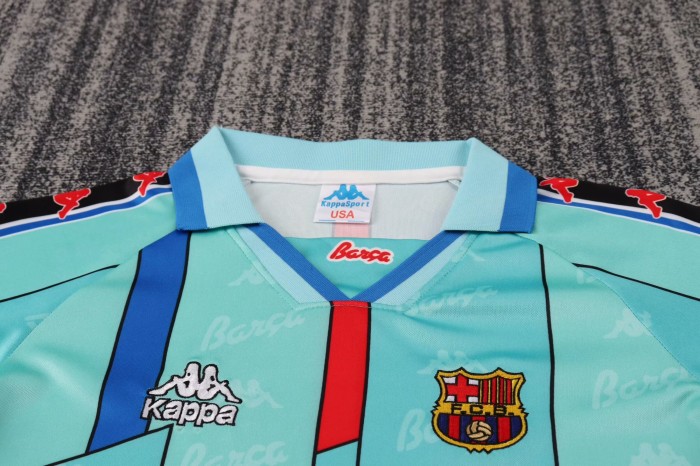 1996-1997 Barcelona Away Retro Kids Soccer Jersey
