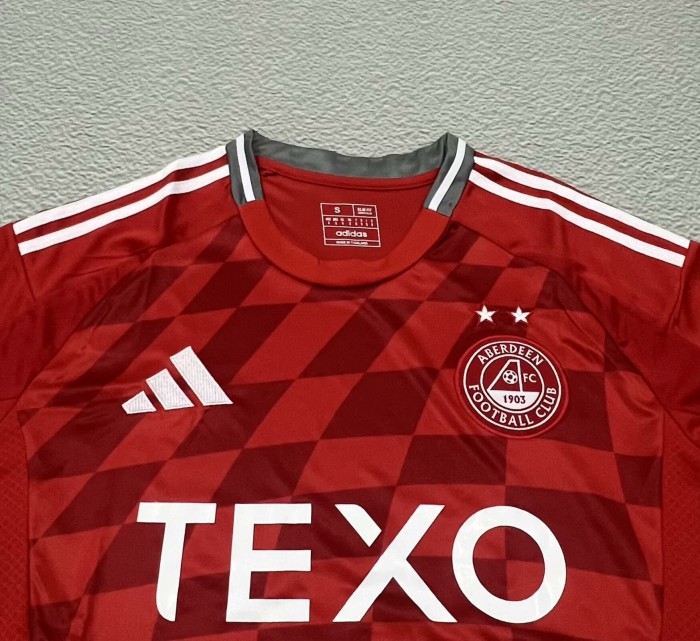 24-25 Aberdeen Home Fans Soccer Jersey