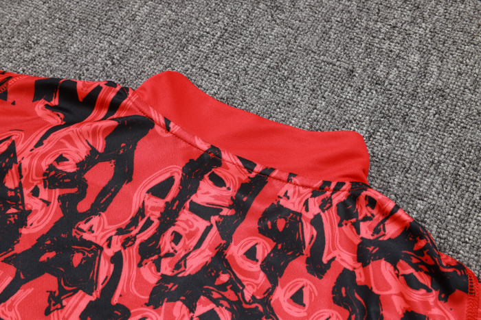 23-24 Manchester United High Quality Half Pull Tracksuit