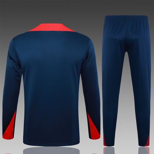 24-25 Barcelona High Quality Half Pull Tracksuit