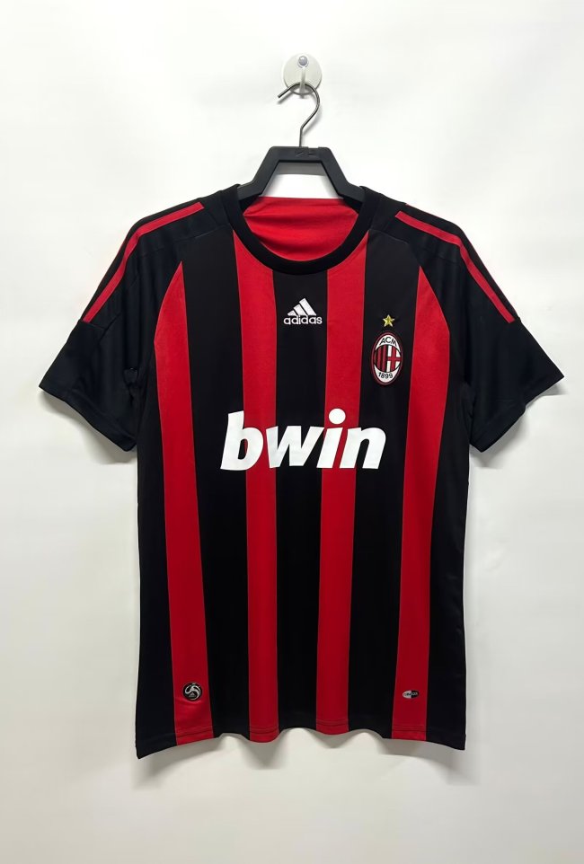 2008-2009 AC Milan Home Retro Soccer Jersey