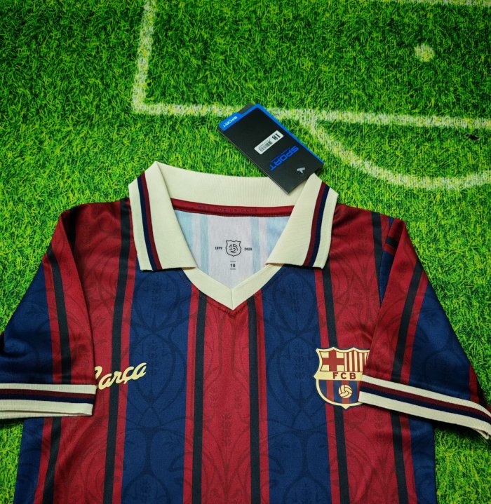 25-26 Barcelona 125th Commemorative Edition Kids Soccer Jersey