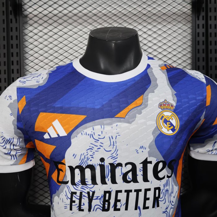 25-26 Real Madrid Special Edition Blue White Player Version Training Shirts