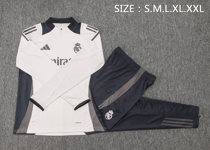 24-25 Real Madrid High Quality Half Pull Tracksuit