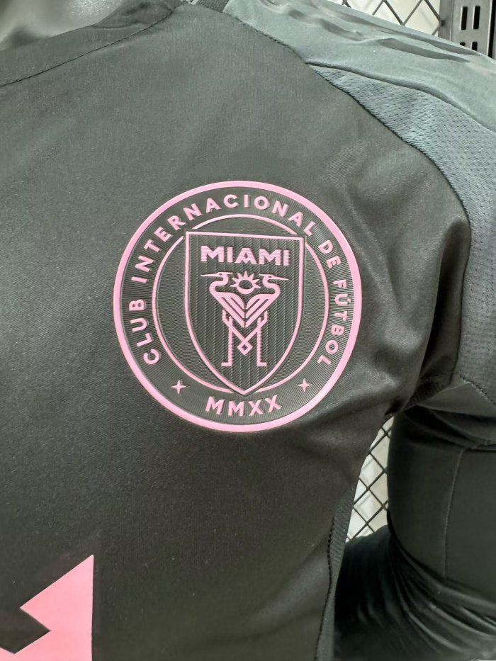 25-26 Inter Miami Away Long Player Version Soccer Jersey 长袖