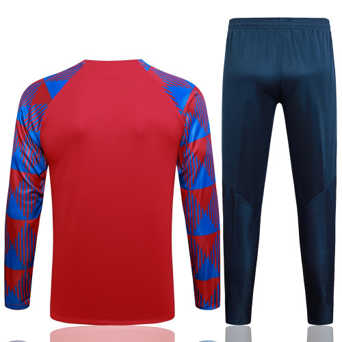 23-24 Barcelona High Quality Half Pull Tracksuit
