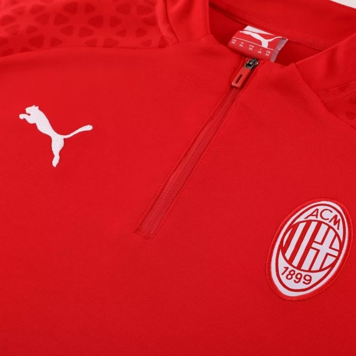 23-24 AC Milan High Quality Half Pull Tracksuit