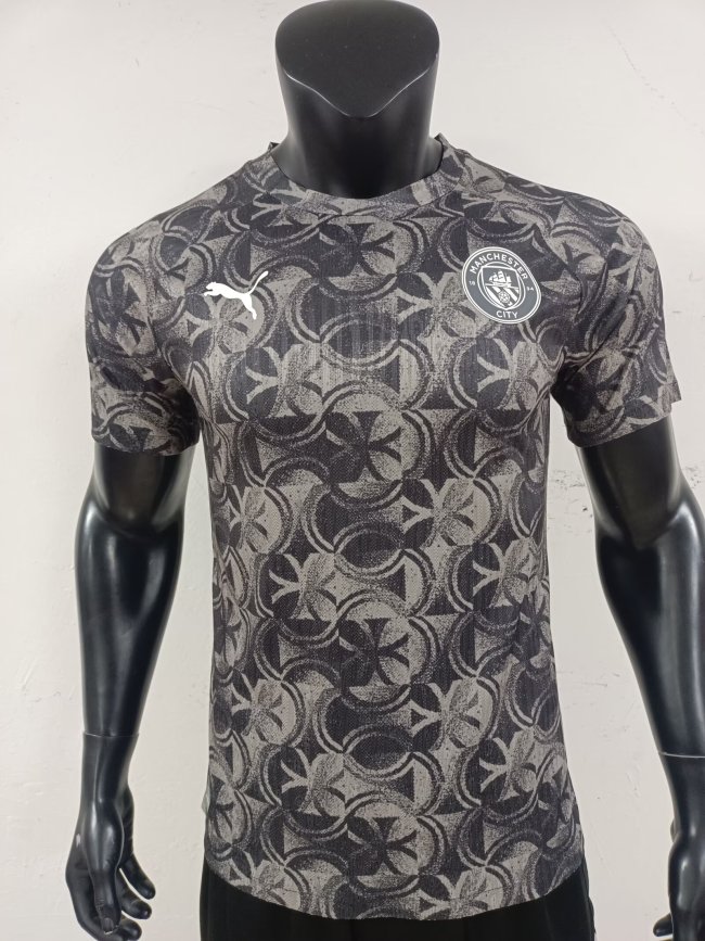 25-26 Manchester City Grey Black Special Edition Player Version Training Shirts