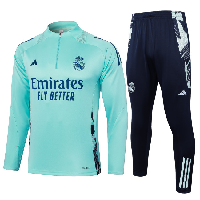 24-25 Real Madrid High Quality Half Pull Tracksuit