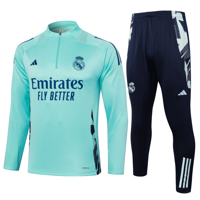 24-25 Real Madrid High Quality Half Pull Tracksuit