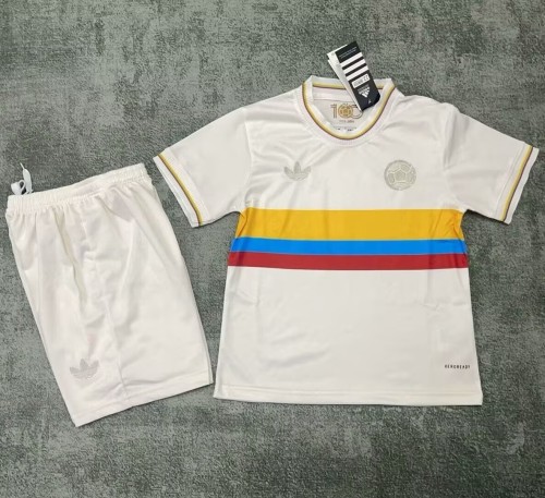 2024 Colombia 100th Anniversary Commemorative Edition Kids Soccer Jersey