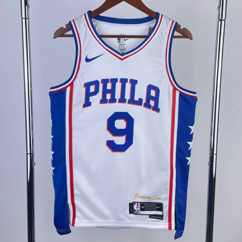 22-23 76ERS OUBRE JR. #9 White Top Quality Hot Pressing NBA Jersey