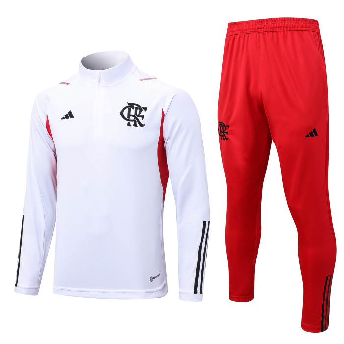 23-24 Flamengo High Quality Half Pull Tracksuit