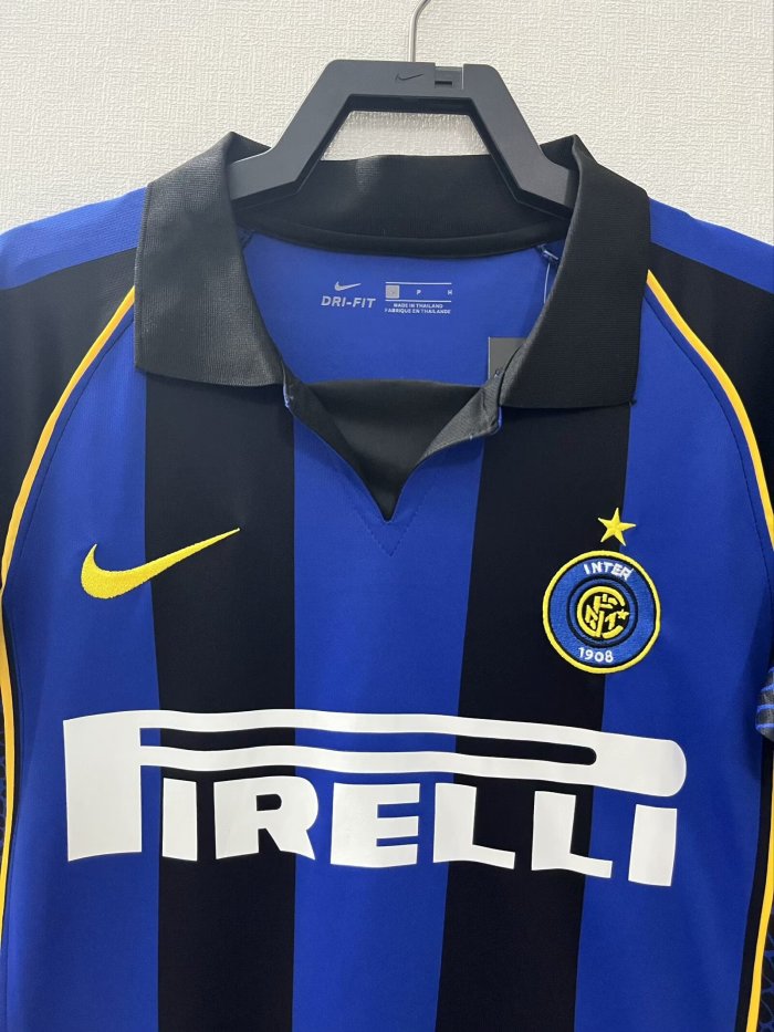 2001-2002 Inter Milan Home Retro Soccer Jersey