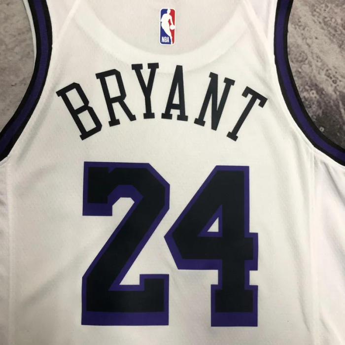 22-23 LAKERS BRYANT #24 White City Edition Top Quality Hot Pressing NBA Jersey