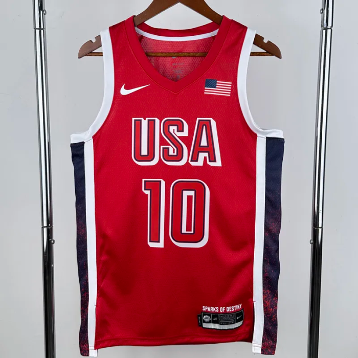 2024 Olympic Game USA TATUM # 10 Red Basketball Jersey