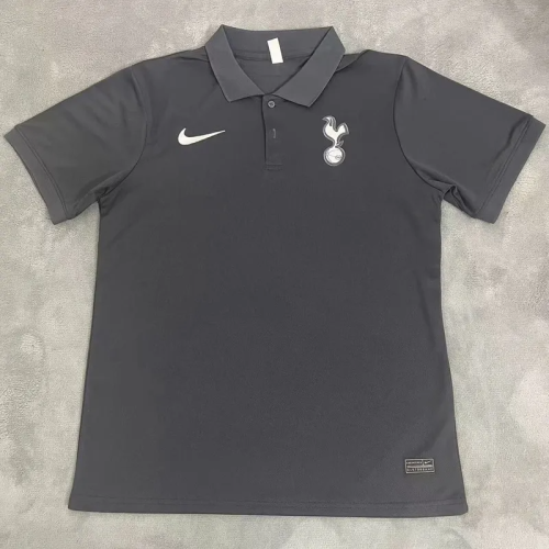 24-25 Tottenham Hotspur Black Polo Short Sleeve