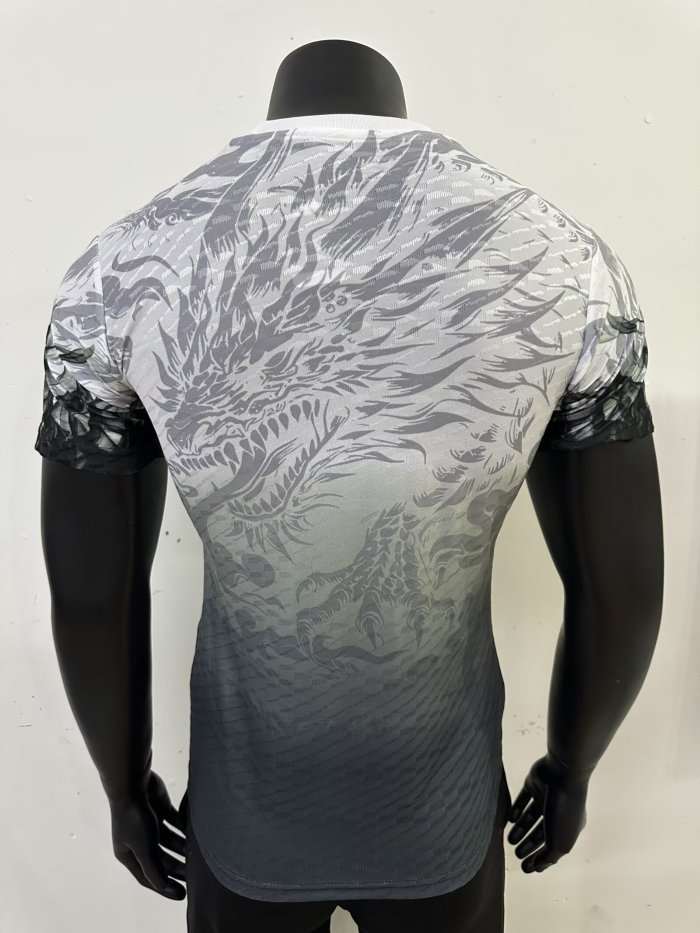 25-26 Real Madrid White Green Special Edition Player Version Soccer Jersey