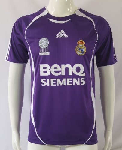 2006-2007 Real Madrid  Away Retro Soccer Jersey