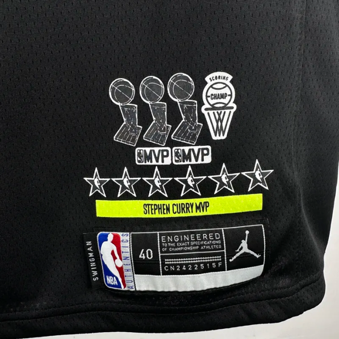 WARRIORS CURRY #30 Black Glory Edition Top Quality Hot Pressing NBA Jersey