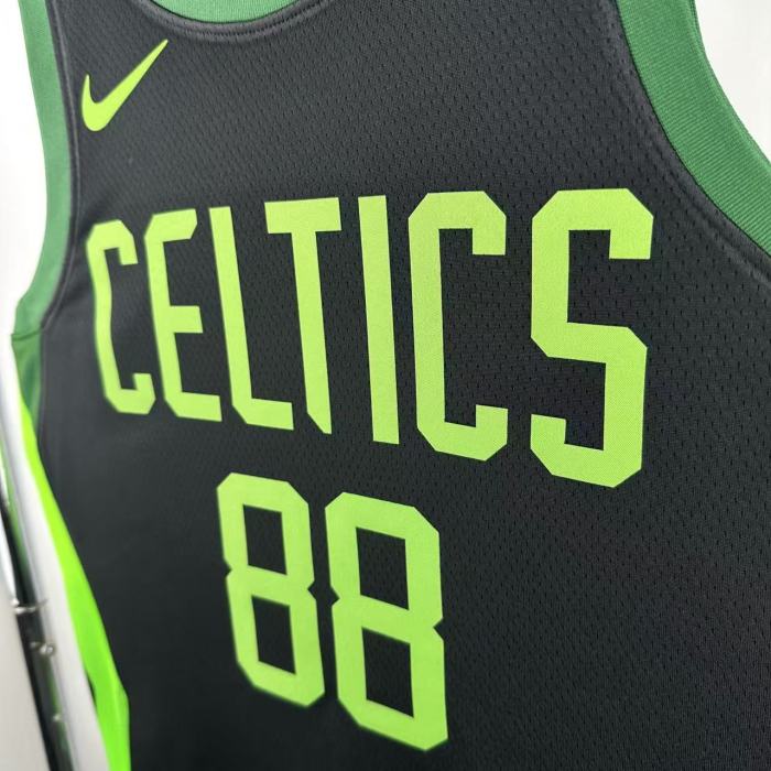 24-25 CELTICS QUETA #88 Black City Edition Top Quality Hot Pressing NBA Jersey