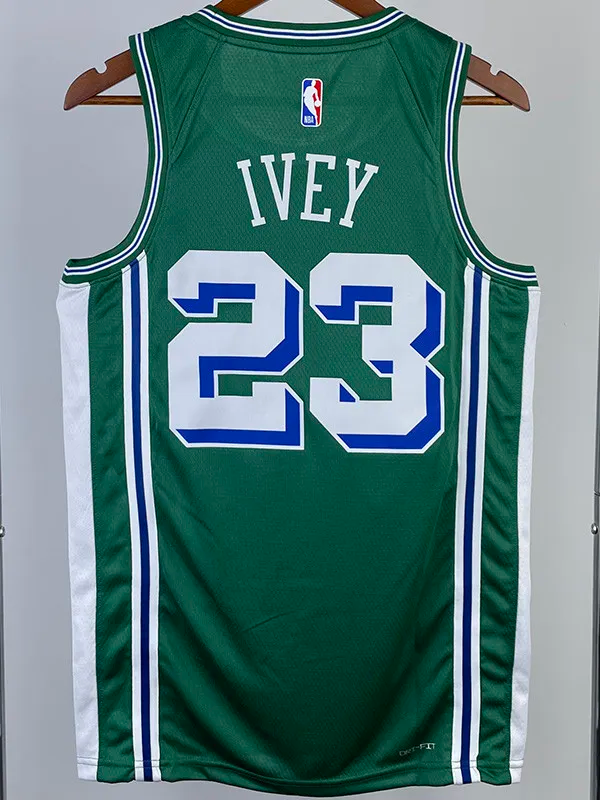 22-23 Pistons IVEY #23 Green City Edition Top Quality Hot Pressing NBA Jersey