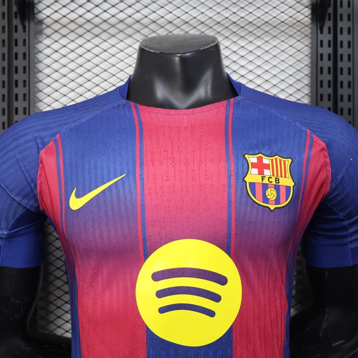 25-26 Barcelona Home Player Version Soccer Jersey