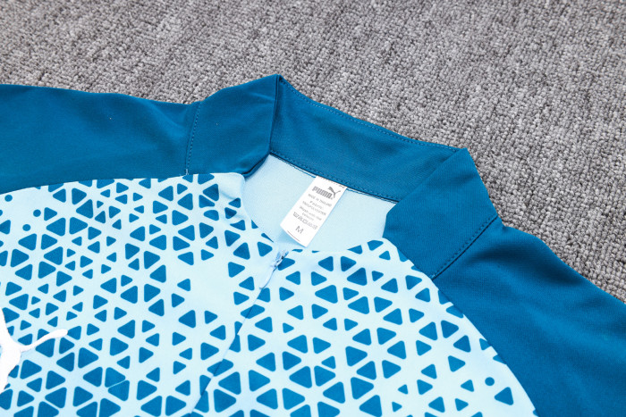 23-24 Manchester City High Quality Half Pull Tracksuit