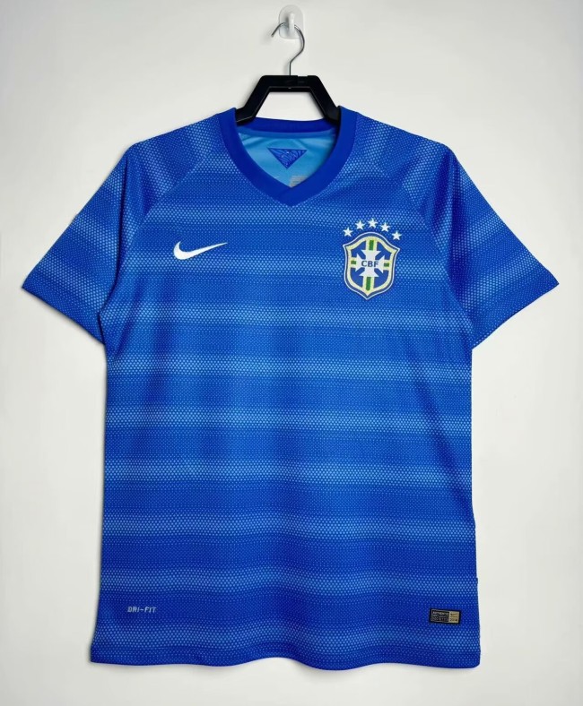 2014 Brazil Away Retro Soccer Jersey