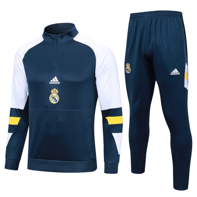 23-24 Real Madrid High Quality Half Pull Tracksuit