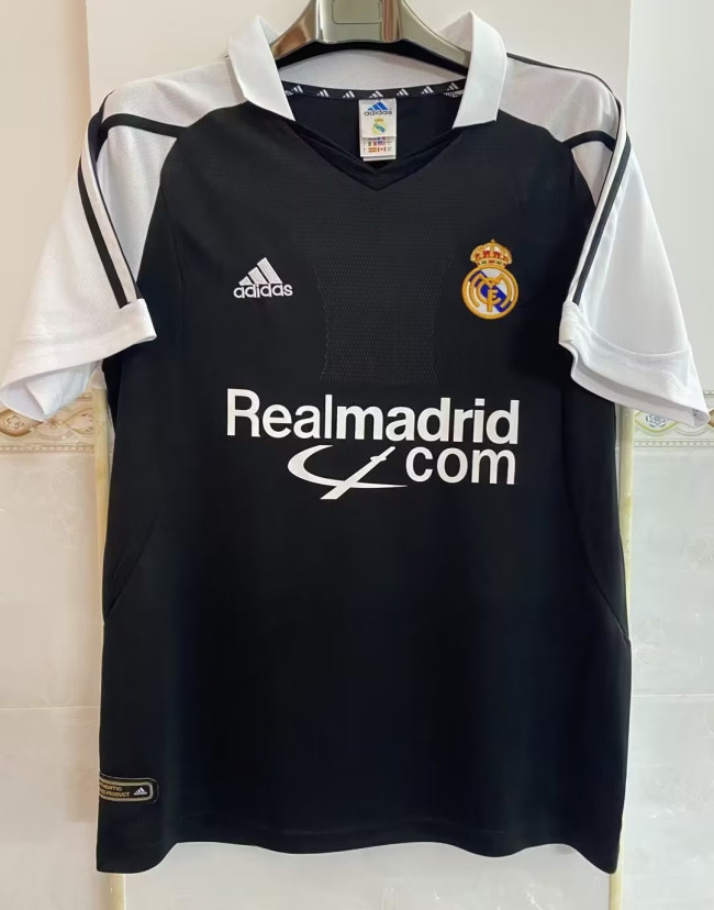 2001-2002 Real Madrid Away Retro Soccer Jersey