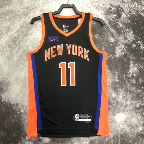 22-23 KNICKS BRUNSON #11 Black City Edition Top Quality Hot Pressing NBA Jersey