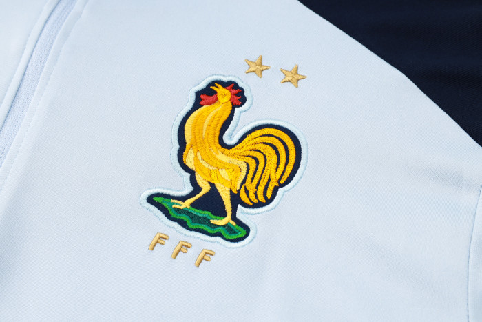 24-25 France High Quality Half Pull Tracksuit