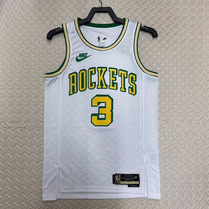 22-23 ROCKETS Porter Jr. #3 White Top Quality Hot Pressing NBA Jersey (Retro Logo)