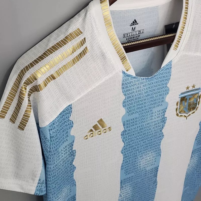21-22 Argentina Home Maradona Commemorative Edition Soccer Jersey