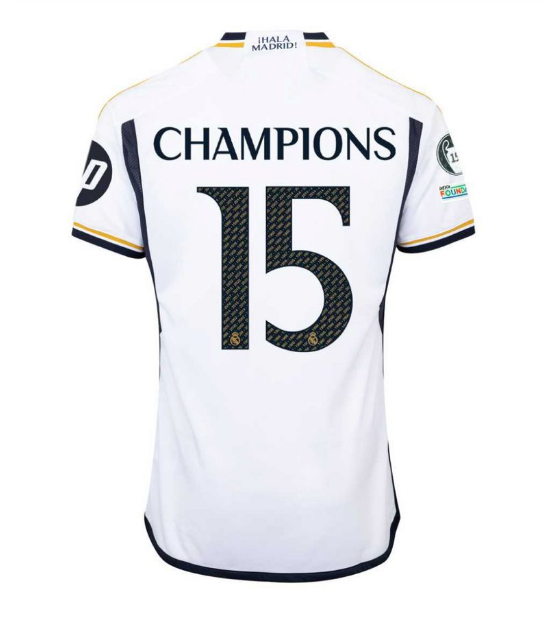 23-24 Real Madrid Home ULC 15 Champion Fans Version Soccer Jersey