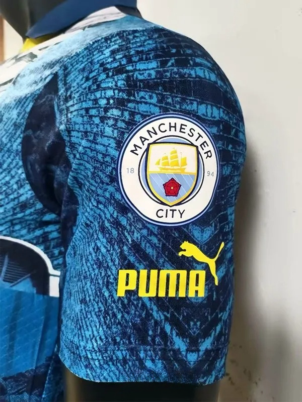 25-26 Manchester City Blue Limited Edition Player Version Soccer Jersey