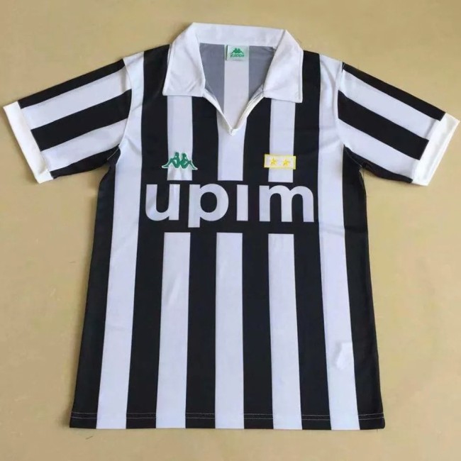 1991 Juventus Home Retro Soccer Jersey