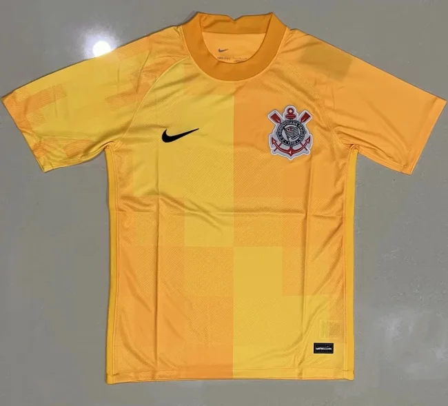 2021-2022 Corinthians Yellow GoalKeeper Retro Soccer Jersey