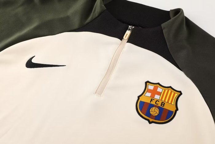 23-24 Barcelona High Quality Half Pull Tracksuit