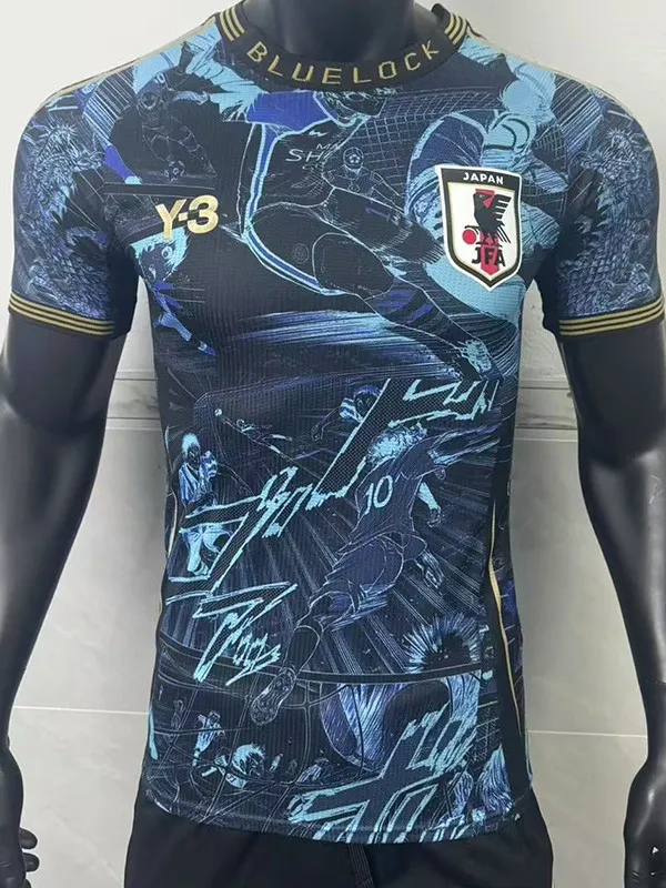 25-26 Japan Black Blue Special Edition Player Version Soccer Jersey Y-3